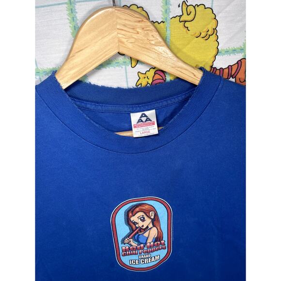 Vintage 2000 Red hot Chili Peppers Hook ups skate band t shirt mens size Large - Picture 3 of 8